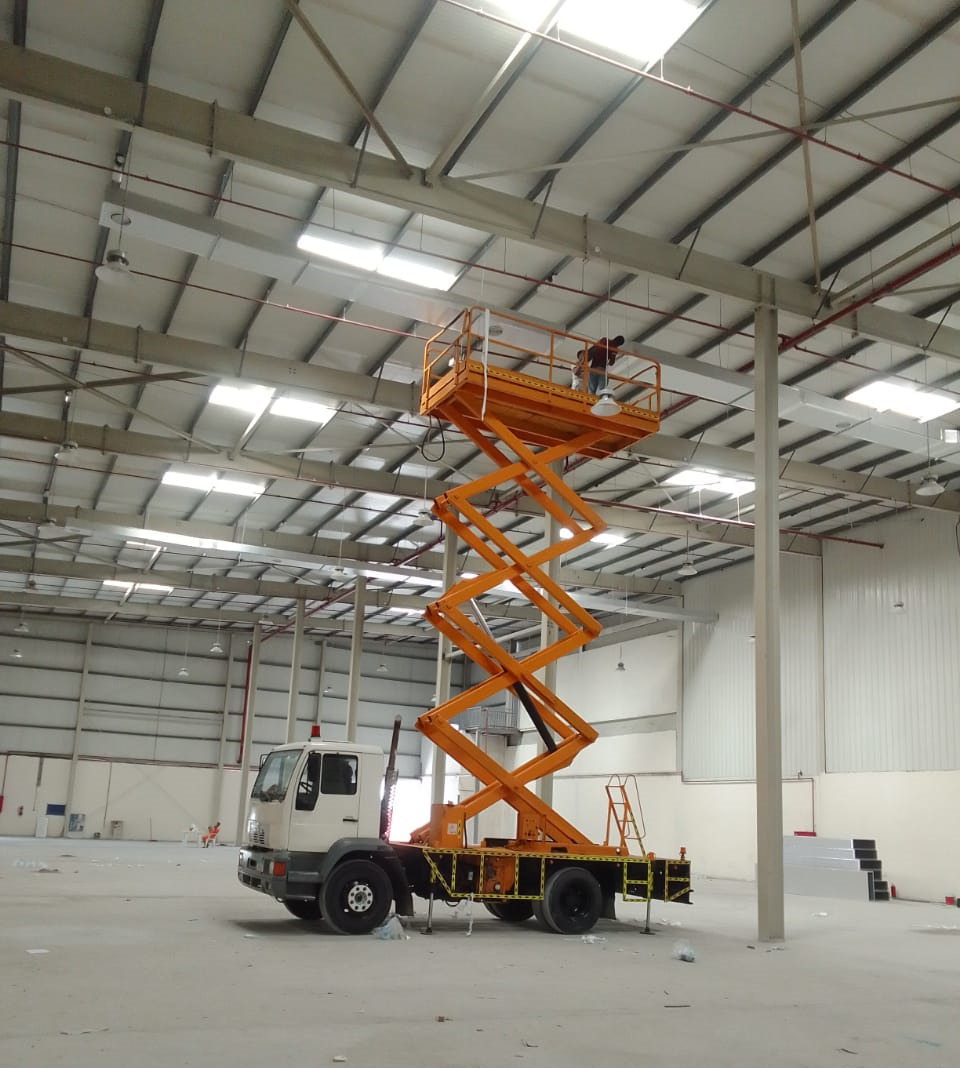 MAN Truck Mounted Scissor lift with 12.5M heigth