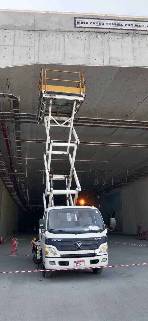 FOTON Truck Mounted Scissor lift with 18M heigth
